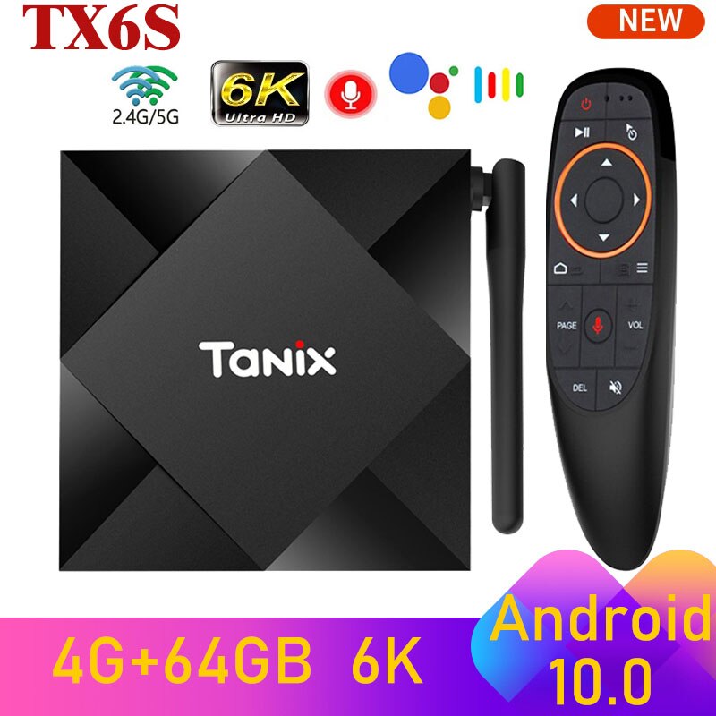 Tanix Ʈ TV ڽ,  H616, ȵ̵ 10.0, 4GB..